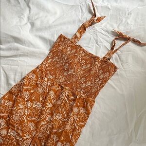 NWOT Mata Traders Bohemian Orange Floral Jumpsuit | Sustainable Brand